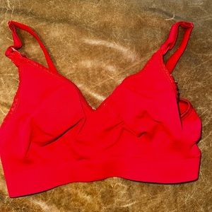 Bright Red Nursing Bra